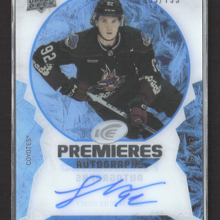 2024 Upper Deck Ice Ice Premieres Autographs Logan Cooley #IPA-LC Auto /199