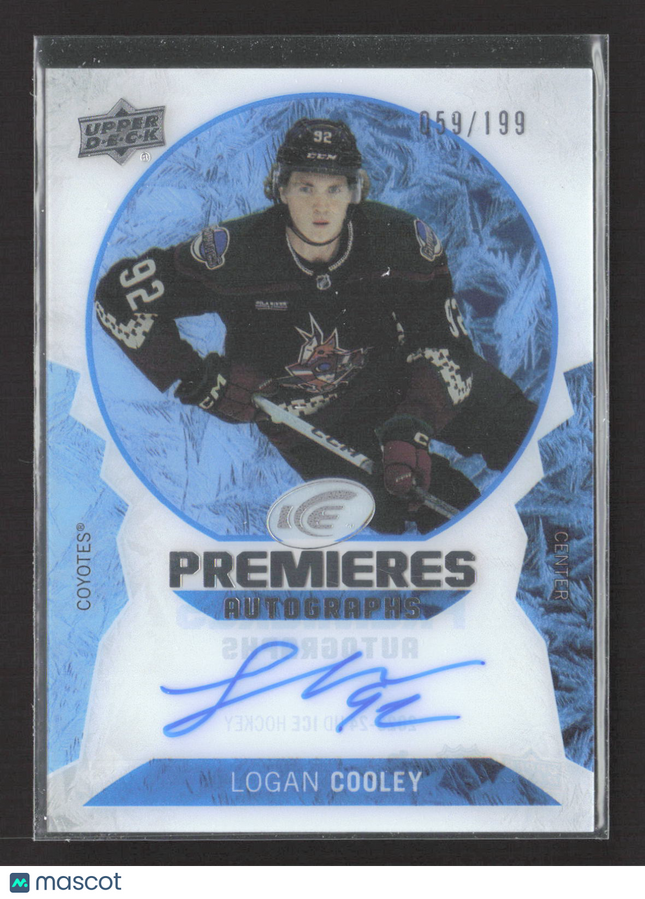 2024 Upper Deck Ice Ice Premieres Autographs Logan Cooley #IPA-LC Auto /199