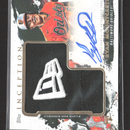 2021 Topps Inception Ryan Mountcastle #AHP-RM /5 Auto Jumbo Hat Patch Logo