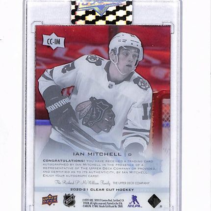 2020 Upper Deck Clear Cut Hockey Ian Mitchell #CC-IM RC