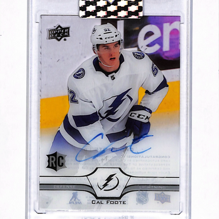 2020 Upper Deck Clear Cut Cal Foote #CC-CF RC Auto