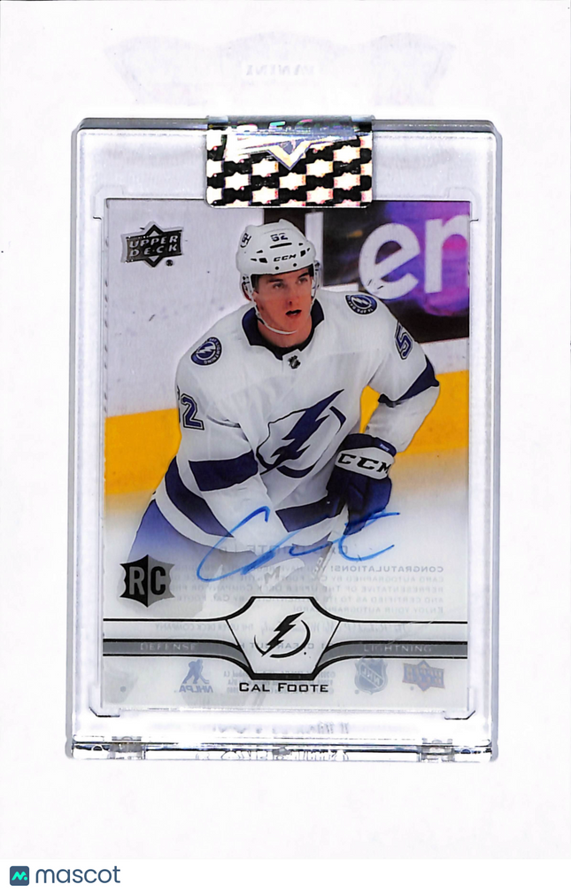 2020 Upper Deck Clear Cut Cal Foote #CC-CF RC Auto