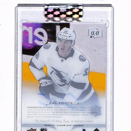 2020 Upper Deck Clear Cut Cal Foote #CC-CF RC Auto