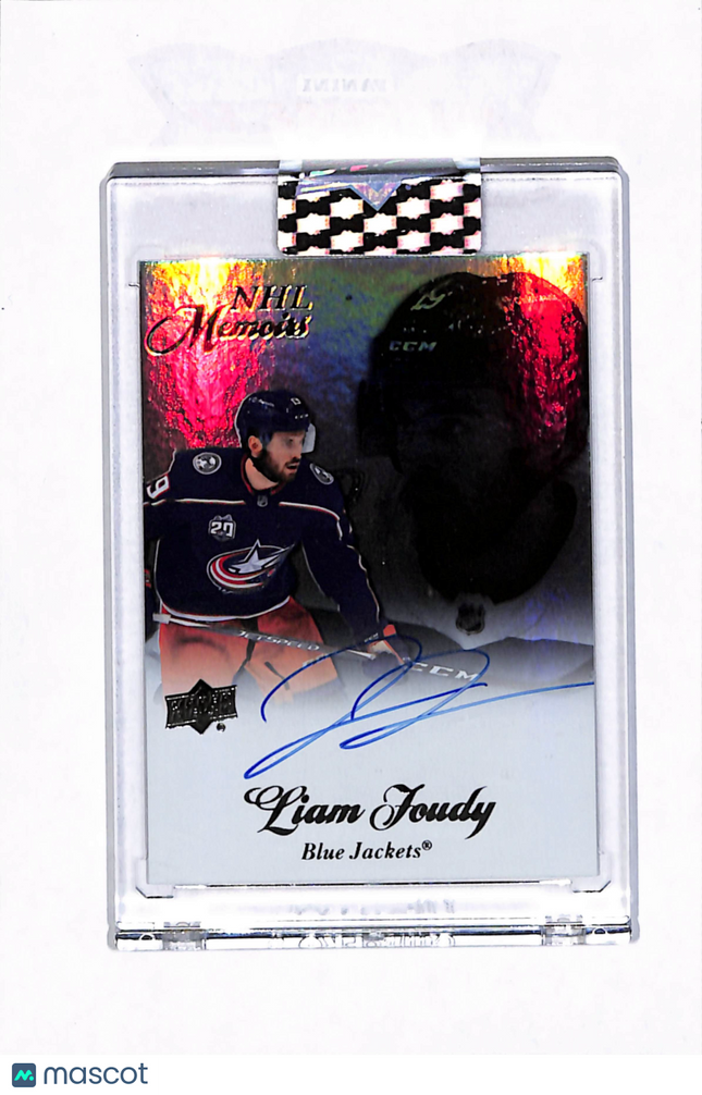 2020 Upper Deck Clear Cut NHL Memoirs Liam Foudy #M-LF Auto