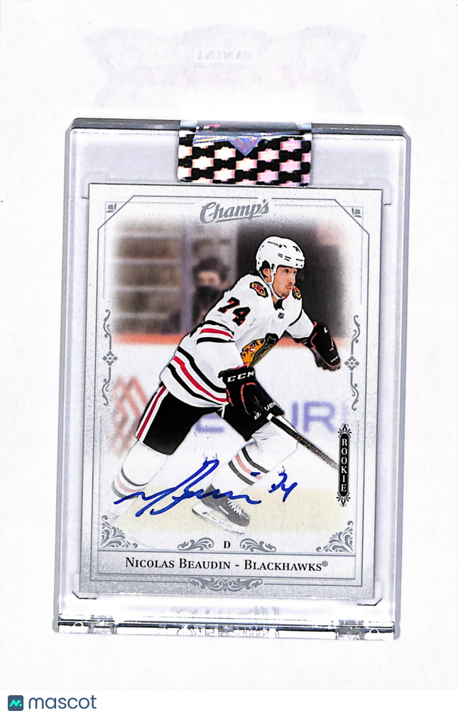 2020 Upper Deck Clear Cut Champ's Nicolas Beaudin #C-NB Auto