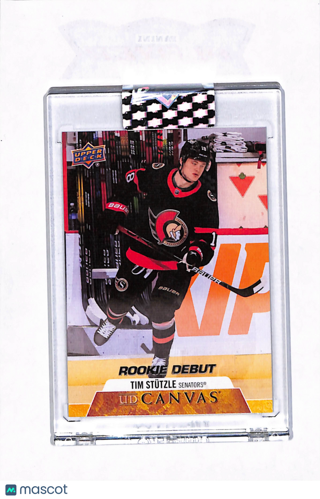 2020 Upper Deck Canvas Tim Stutzle #CD-TS Clear Cut Debut