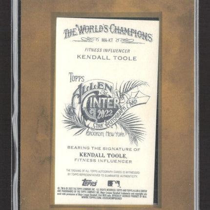 2022 Topps Allen & Ginter Kendall Toole Framed Mini Auto #MA-KT