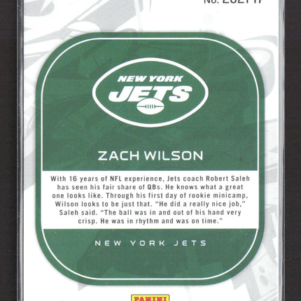 2021 Panini Certified Zach Wilson #2021-17 RC