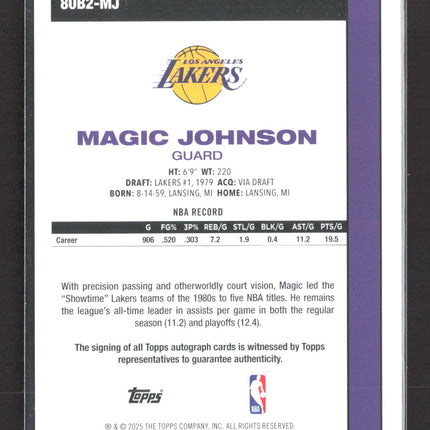 2025 Topps 45th Anniversary Magic Johnson #80B2-MJ Auto