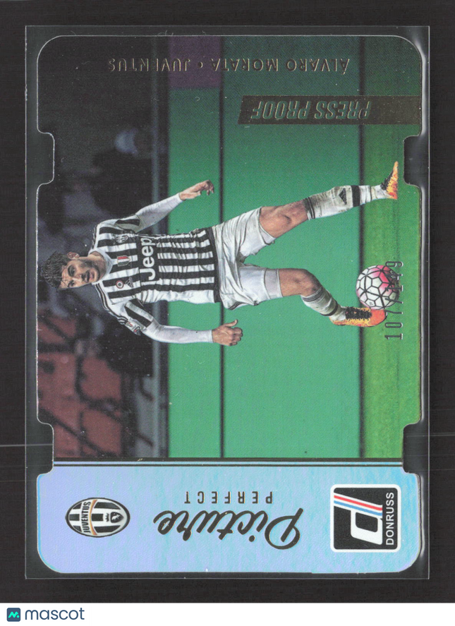 2016 Panini Donruss Soccer Picture Perfect Alvaro Morata #49 Press Proof