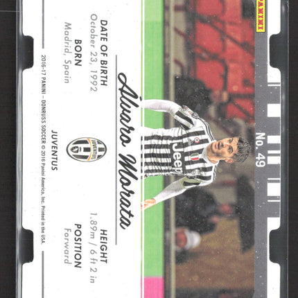 2016 Panini Donruss Soccer Picture Perfect Alvaro Morata #49 Press Proof