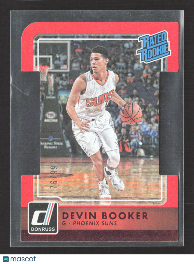 2016 Panini Donruss Devin Booker #223 Red 76/99