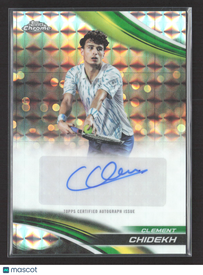 2025 Topps Chrome Tennis Clement Chidekh #CA-CCH Refractor Auto