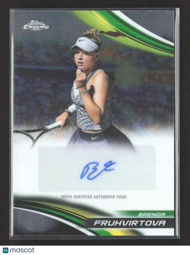 2025 Topps Chrome Tennis Brenda Fruhvirtova #CA-BFA Chrome Autograph Card