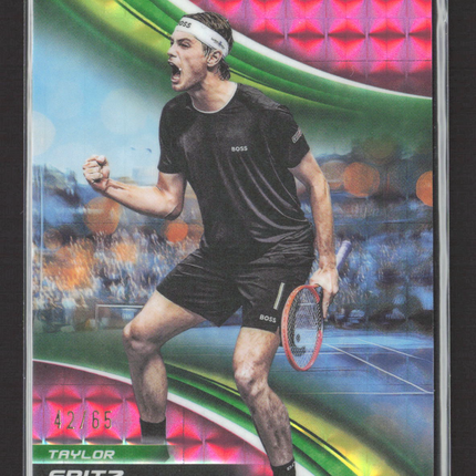 2025 Topps Chrome Taylor Fritz #5 Pink Refractor 42/65