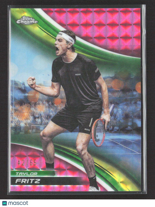2025 Topps Chrome Taylor Fritz #5 Pink Refractor 42/65