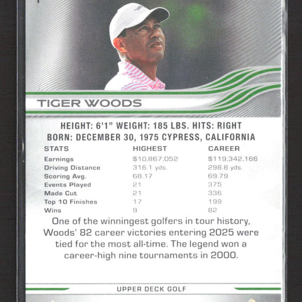2026 Upper Deck Golf Tiger Woods #1