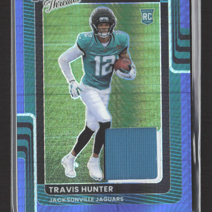 2025 Panini Donruss Optic Threads Prizm Travis Hunter #DTBH-THR RC Memorabilia