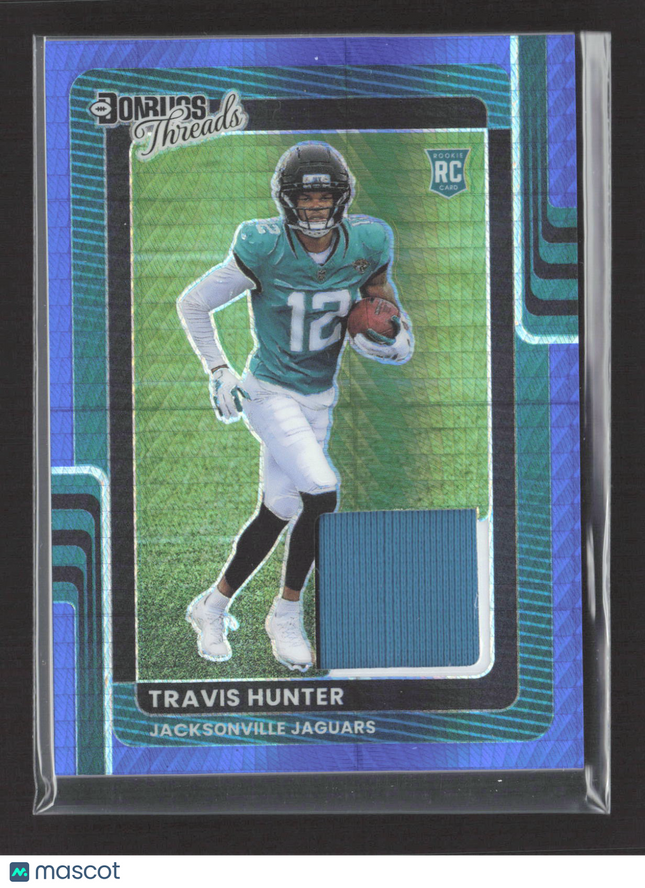 2025 Panini Donruss Optic Threads Prizm Travis Hunter #DTBH-THR RC Memorabilia