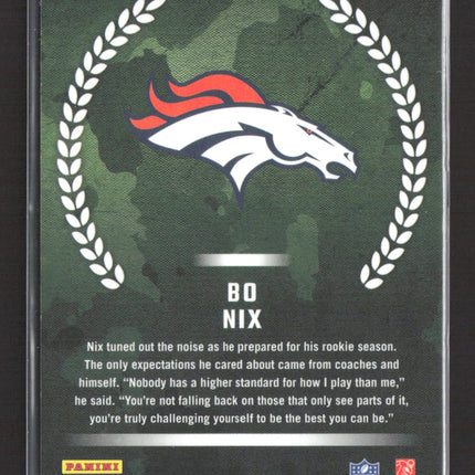 2024 Panini Donruss Optic Football Rookie Recruits Bo Nix #4 RC