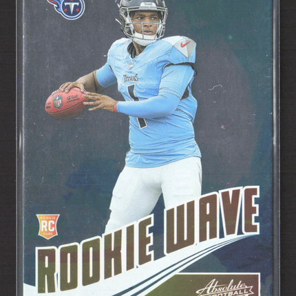 2025 Panini Absolute Football Rookie Wave Cam Ward #RW-CWD RC