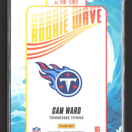 2025 Panini Absolute Football Rookie Wave Cam Ward #RW-CWD RC