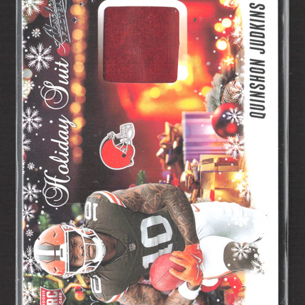 2025 Panini Absolute Football Holiday Suit Quinshon Judkins #HS-QJS RC Jersey