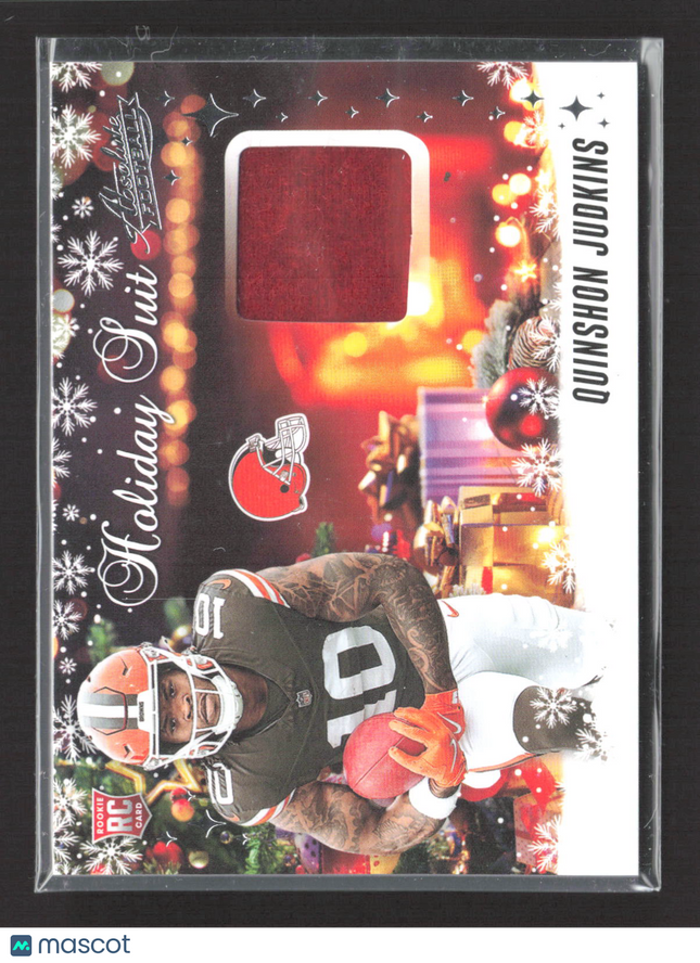 2025 Panini Absolute Football Holiday Suit Quinshon Judkins #HS-QJS RC Jersey