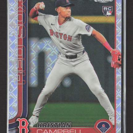 2024 Topps Chrome Kristian Campbell #171 Rc Logofractor