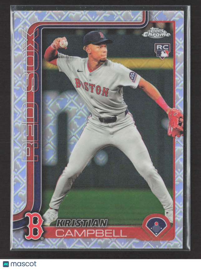 2024 Topps Chrome Kristian Campbell #171 Rc Logofractor