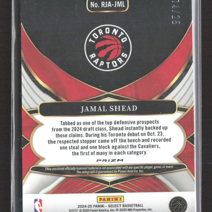 2025 Panini Select Prizm Jamal Shead #RJA-JML Tie-Dye Patch RC 14/25 Auto