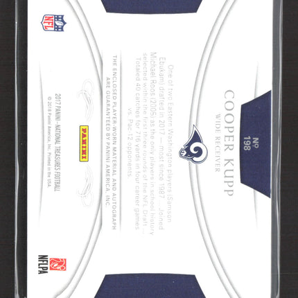 2017 Panini National Treasures Cooper Kupp #198 Auto Patch 11/99 RPA