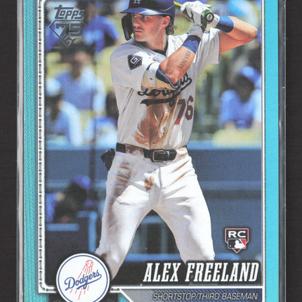 2026 Topps Series One Alex Freeland #74 Aqua RC