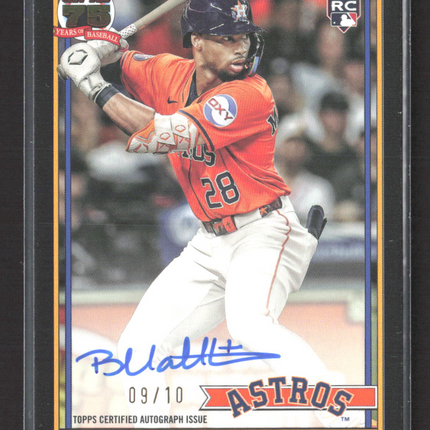 2026 Topps 1991 Auto Card Brice Matthews #91A-BM Black Border 09/10 RC
