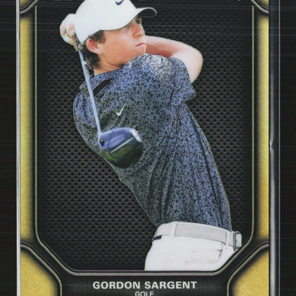 2024 Upper Deck Goodwin Champions Black and Gold Gordon Sargent #P26 22/50