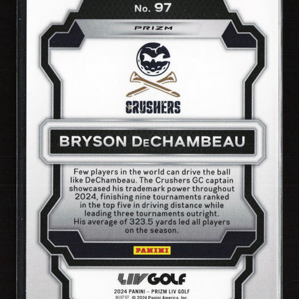 2024 Panini Prizm LIV Golf Bryson DeChambeau #97