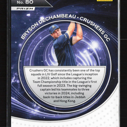 2024 Panini Prizm LIV Golf Captains Bryson DeChambeau #80