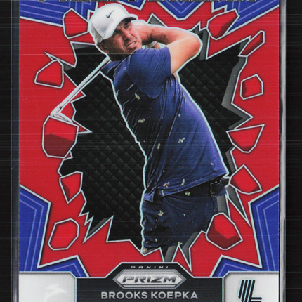 2024 Panini Prizm LIV Golf Prizm Break Brooks Koepka #8 Blue