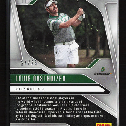 2025 Panini Prizm LIV Golf Louis Oosthuizen #11 Orange 24/75