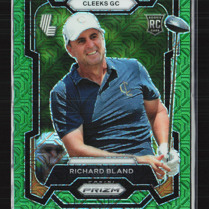 2024 Panini Prizm LIV Golf Richard Bland #53 Green RC 02/54