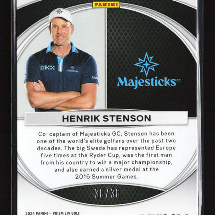2024 Panini Prizm LIV Golf Global Reach Henrik Stenson #10 Blue 30/86