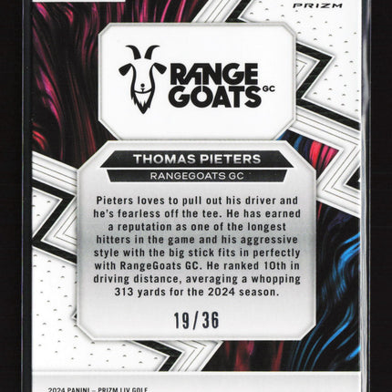 2024 Panini Prizm LIV Golf Fearless Thomas Pieters #4 19/36