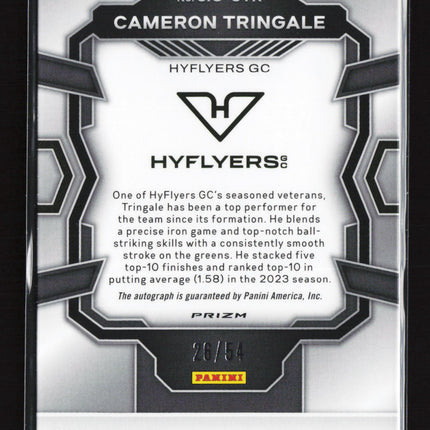 2024 Panini Prizm LIV Golf Cameron Tringale #SIG-CTR Green 26/54 Auto