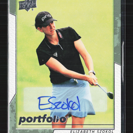 2024 Upper Deck Portfolio Golf Elizabeth Szokol #74 Auto