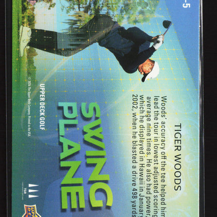 2026 Upper Deck Golf Swing Plane Tiger Woods #SP-5