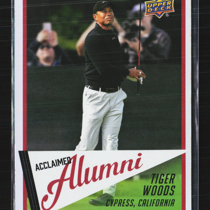 2026 Upper Deck Golf Acclaimed Alumni Tiger Woods #AL-1