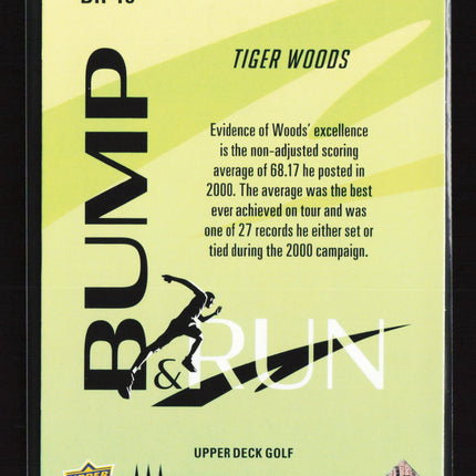 2026 Upper Deck Golf Bump & Run Tiger Woods #BR-18