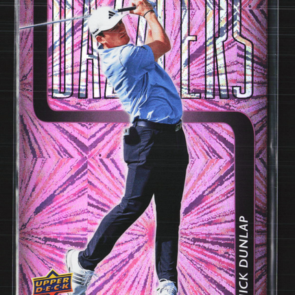 2026 Upper Deck Golf Dazzlers Nick Dunlap #DZ-2 Pink