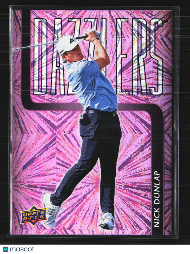 2026 Upper Deck Golf Dazzlers Nick Dunlap #DZ-2 Pink