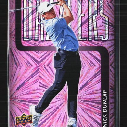 2026 Upper Deck Golf Dazzlers Nick Dunlap #DZ-2 Pink